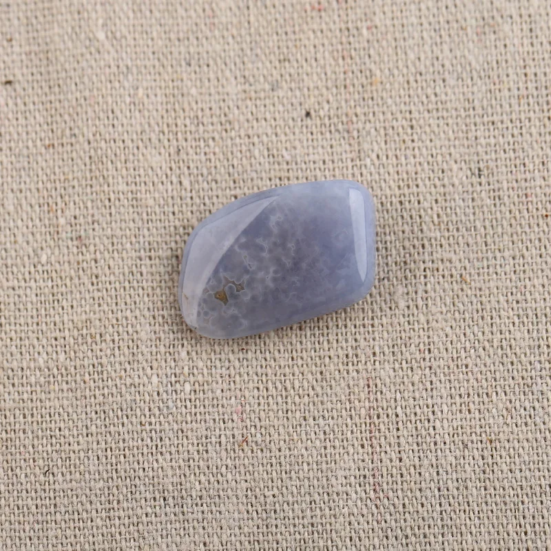 B&F Nugget Blue Lace Agate Pendant Beads, Handmade Natural stones beads, Polished Stones for jewelry Making Supplies