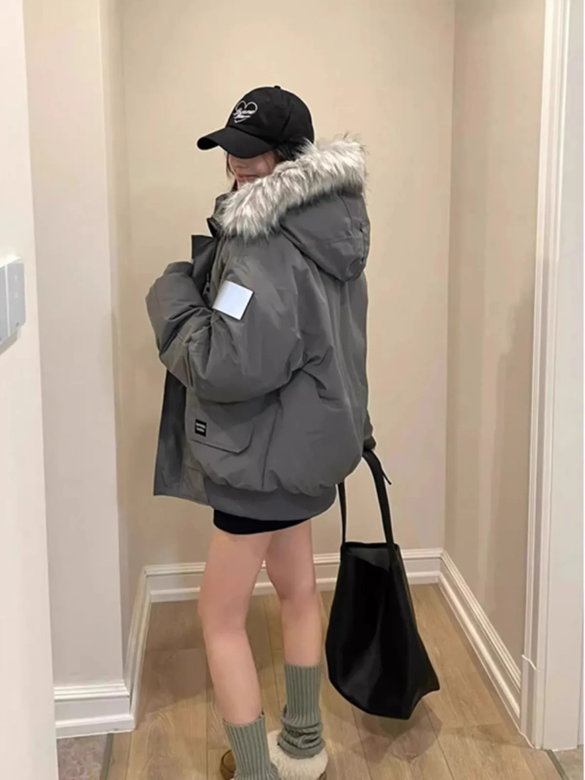 

Ey American Retro Down Jaet Thi Warm ort Хлопковая рабочая одежда Пальто для мужчин Зимнее морозостойкое волокно из полиэстера