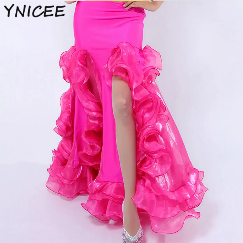 Erwachsene Gypsy Spanisch Bauchtanz Rock Kostüm Frau Sexy Tanzen Flamenco Orientalischen Bühne Leistung Swing Kleid Training Outfit