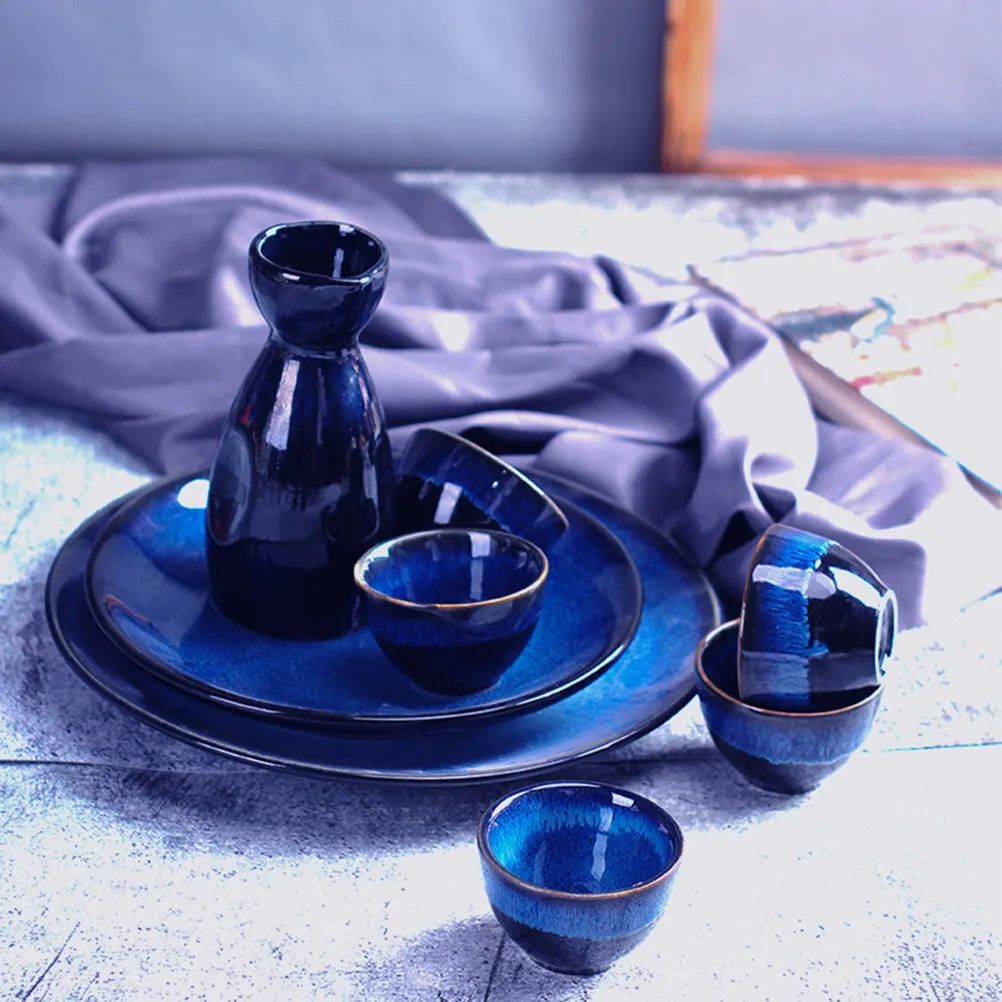 3Pcs Sake Cups Set Ceramic Japanese Style Cup for Tea Wine Water Soup Arrack Home Bar Party Sake Set Drinkware