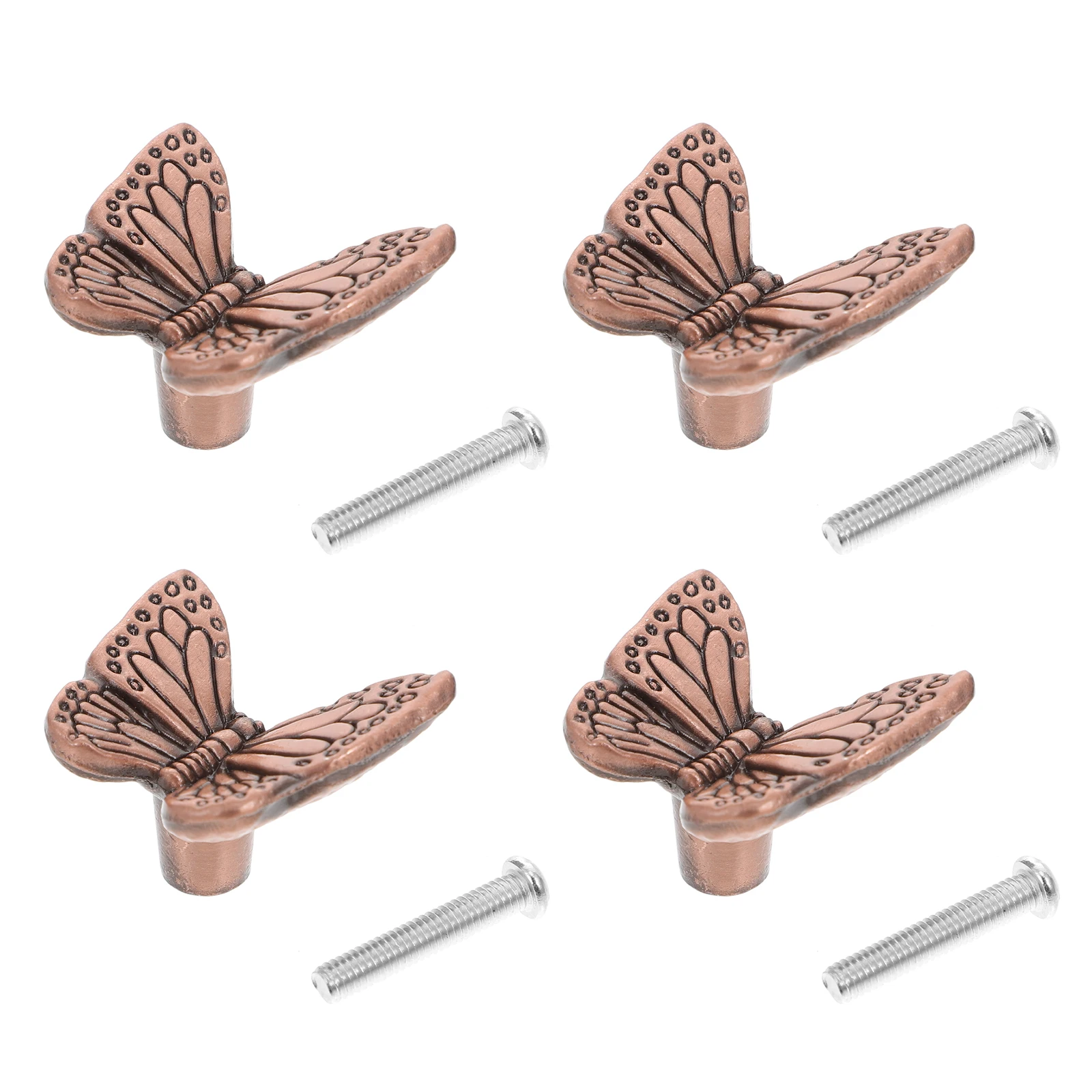 

4Pcs Elegant Decorative Door Pulls Sturdy Materials Ingenious Design Perfect for Cabinet Drawer Cupboard Closet Wood Box
