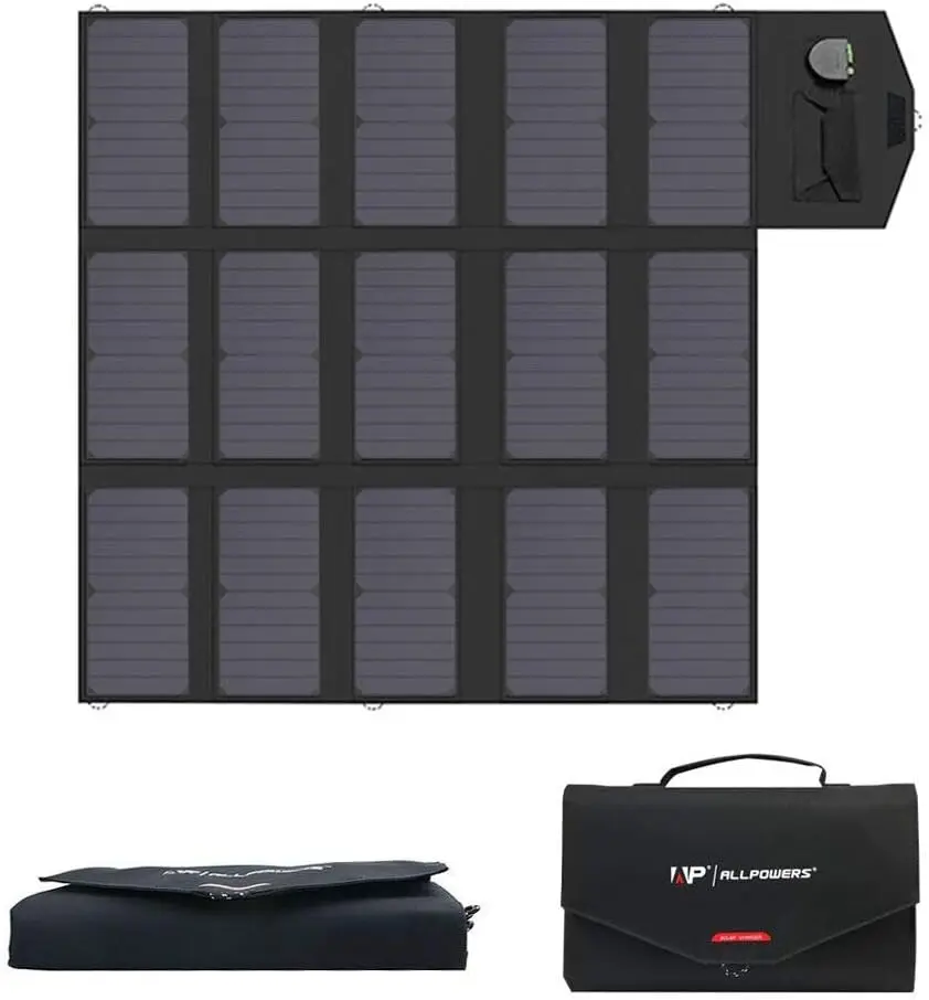 Solar Charger 100W Solar Panel Foldable Portable with Dual 5v USB18v DC for Laptop Tablet Notebook 12v Car Boat