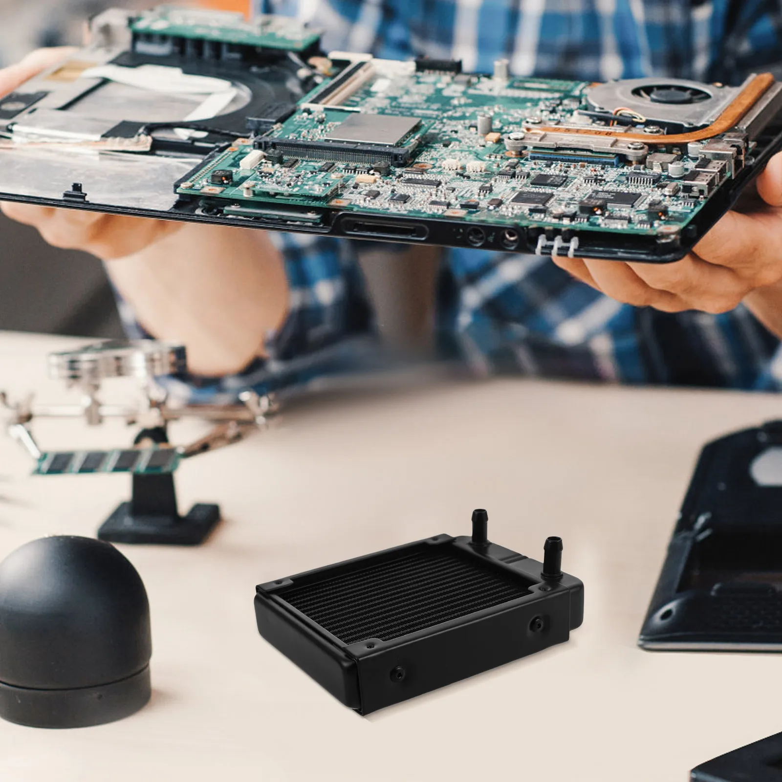 Waterkoeling Radiator Computer CPU GPU Aluminium vloeistofkoeler Hoog rendement Stille warmtewisselaar Notebook-koelsystemen