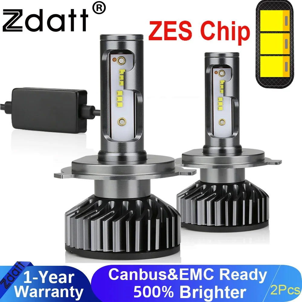 Zdatt Canbus LED Headlights H1 H4 H7 H8 H9 H11 9005 9006 HB3 HB4 880 LED Bulb 110W 50000LM 12V Auto Fog Light with 6000K White