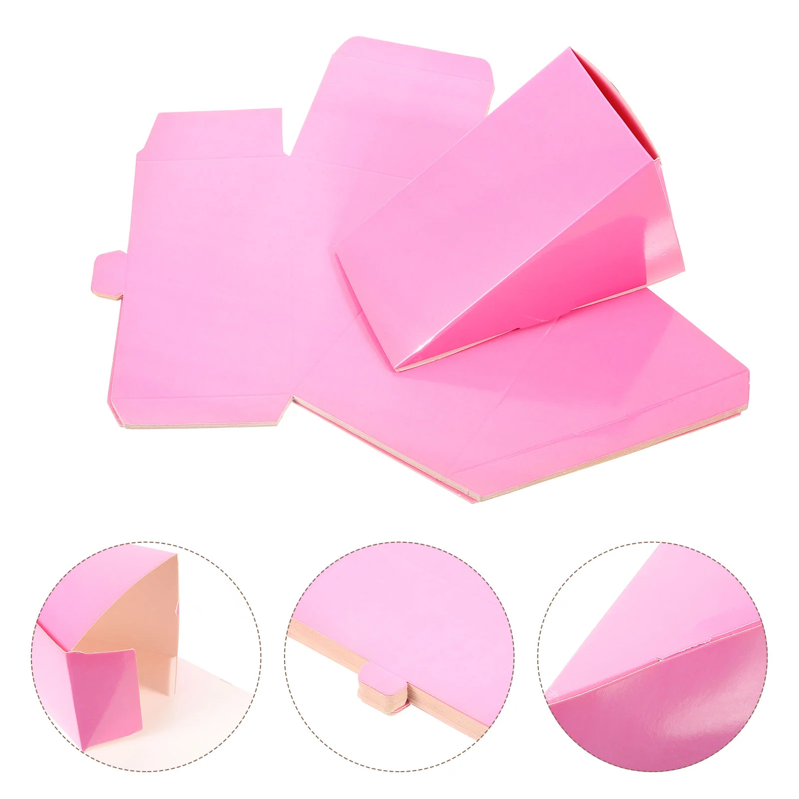 

50 Pcs Triangle Cake Boxes Cupcake Paper Lovely Presents Cases Practical Sugar Gift Container Boy