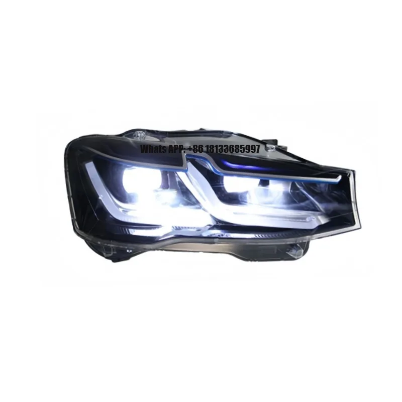 

2010-2016 для B X3 F25/X4 F26, светодиодные фары, новые 12 В, передний DRL-сигнал, автоаксессуар, фара, линза проектора