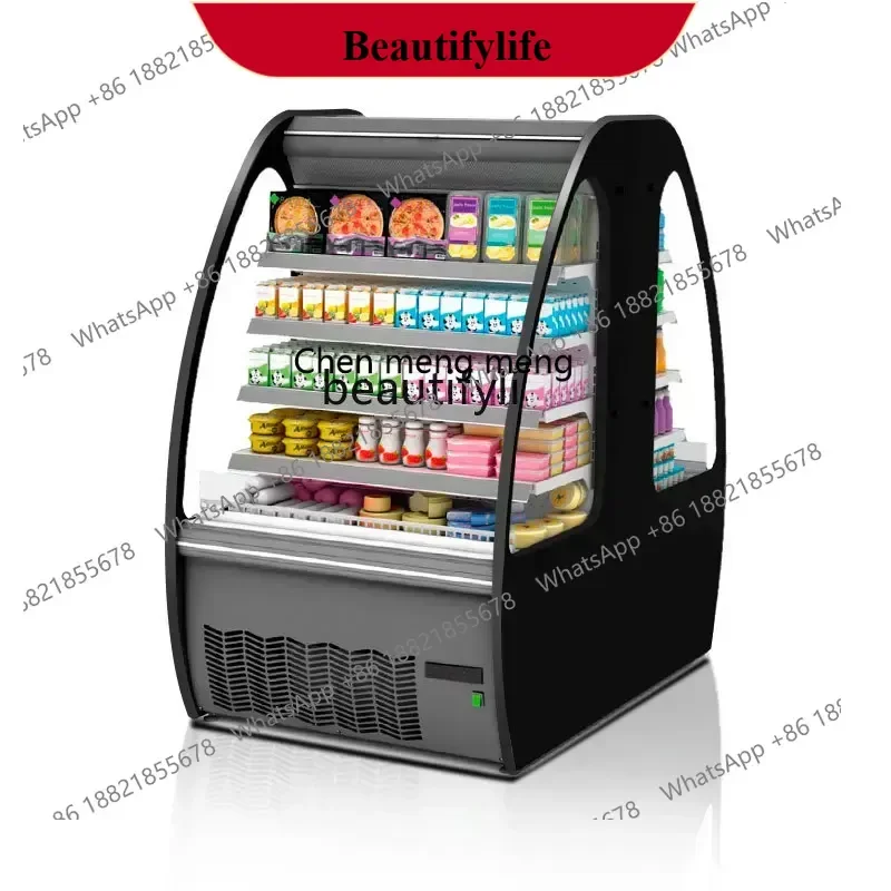 

D178 Double-sided air curtain cabinet, yogurt beverage wine low temperature cabinet, suitable for shopping mall convenience sto