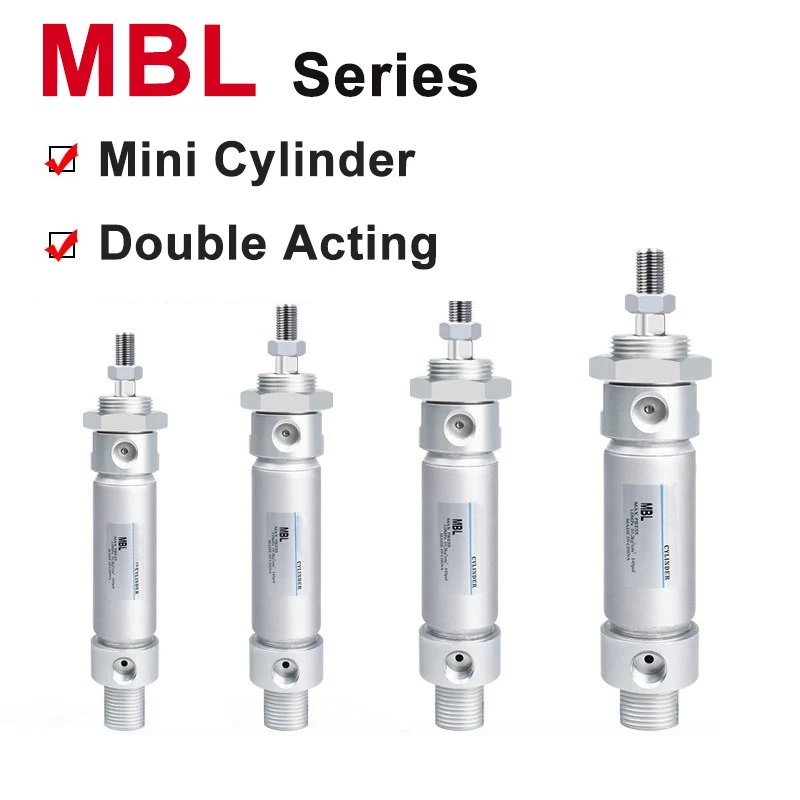 MBL Mini Cylinder 20/25/32/40‑50*75X100/125/150/175/200S‑CA Small‑sized Pneumatic