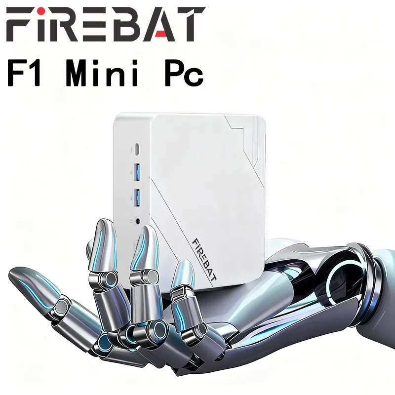 Mini PC Firebat F1 AMD Ryzen 5 7640HS 16 GB DDR5-5600 512 GB SSD Windows 11 Wi-Fi 6 BT5.2 USB4.0 Mini computer desktop da gioco