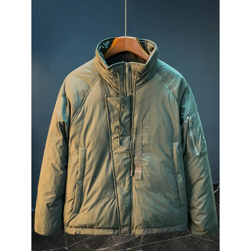 سترة شتوية عصرية للرجال ملابس رجالية غير رسمية مقاومة للدفء والبرد 2025 ملابس جديدة سميكة بطة أسفل مقاومة للبرد #2