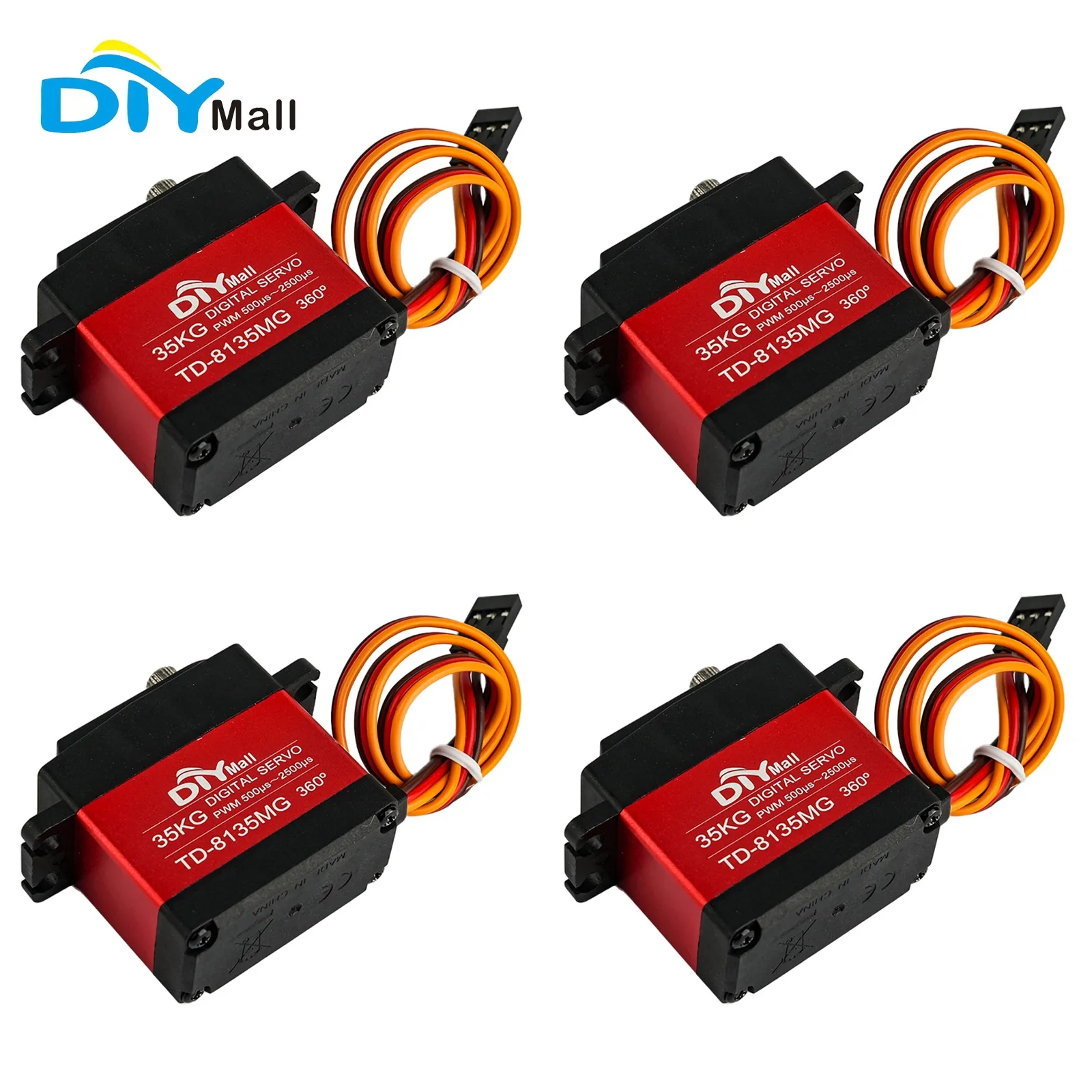 

35KG Waterproof Servo TD-8135MG Large Torque Digital Coreless Servo 360 Degree Version For RC Car Crawler Boat Plane