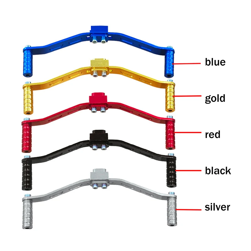 New 1pc Motorcycle Universal Double-headed Gear Shift Lever Aluminum Alloy Footrest Pedal Shifter For Motorbike Retrofit