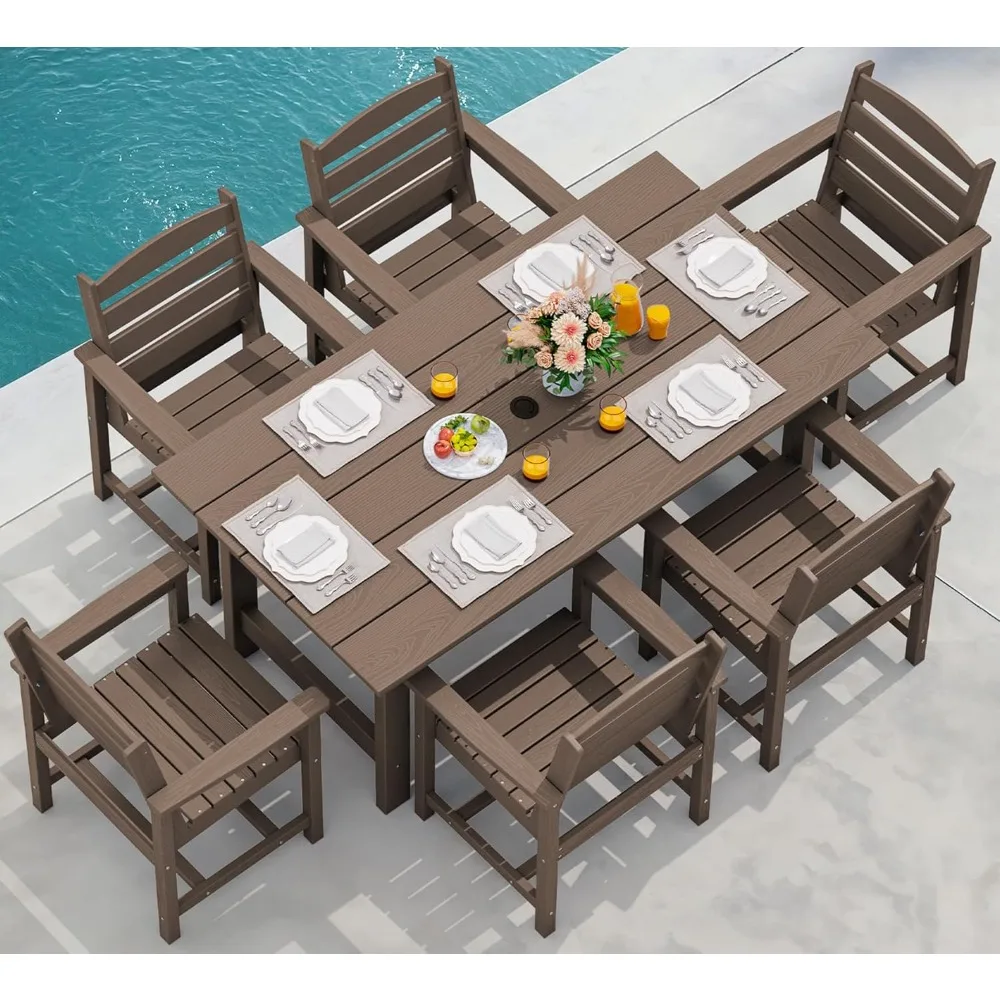 

Garden furniture set, Patio Dining Table Sets All Weather Dining Set for Lawn Garden Backyard Poolside Coffee, furniture sets