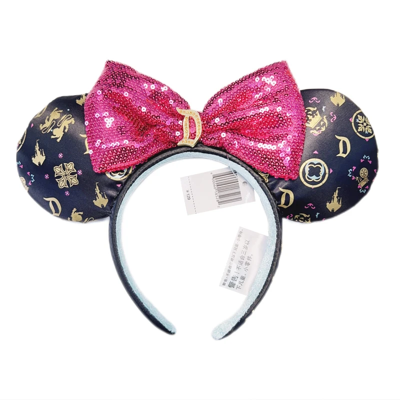 2024 Mickey Mouse Ears Headband Disneyland Hair Hoop toys kids COSTUME Headband Hair Hoop Cosplay Plush Gift