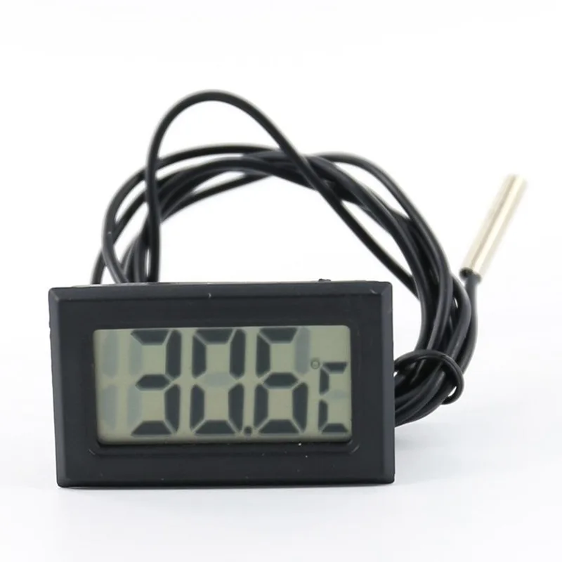 

Aquarium Waterproof Probe Thermometer WITHOUT BATTERY Digital LCD Fish Tank Waterproof Temperature Thermometer Meter Reptile