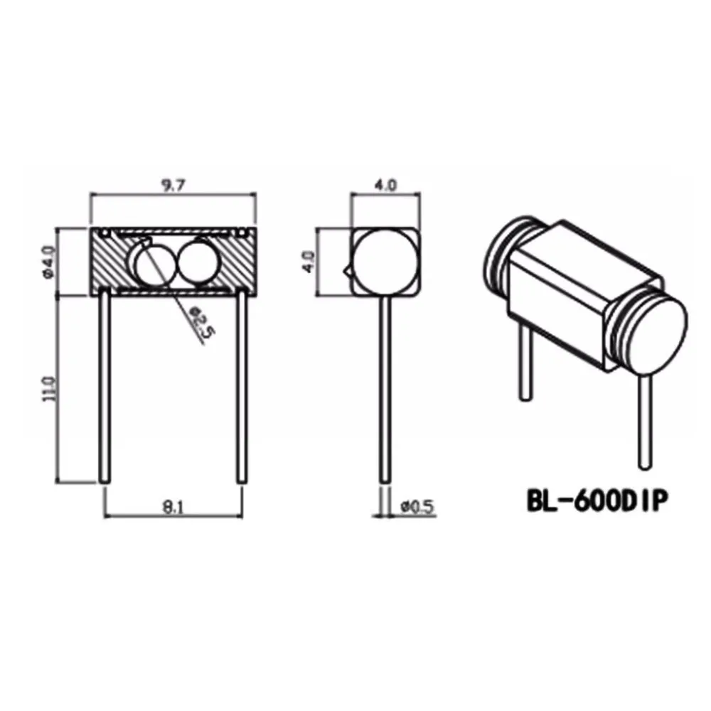 Taidacent 10PCS BL-600DIP Ball Tilt Switch Shock Sensor Tilt Shaking Position Switches Omnidirectional Vibration Sensor Switch