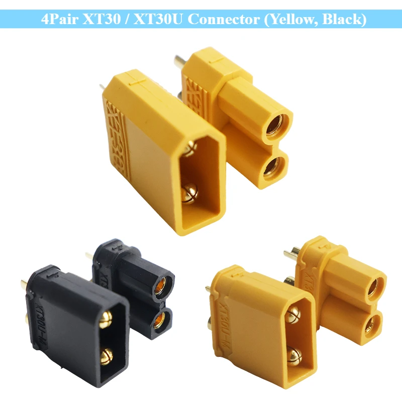 �y�Z�[�����z4Pair XT30 / XT30U �R�l�N�^ (�C�G���[�A�u���b�N) ? �R�l�N�^ |   �ΉԖh�~�A�ȒP�Ȑݒu |   RC�G�A�\�t�gDIY�̃A�b�v�O���[�h�ɍœK
