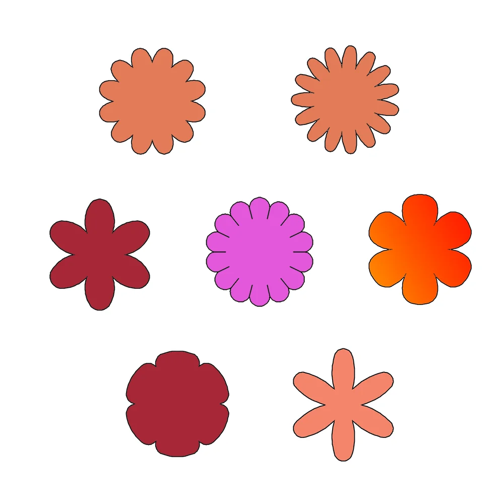 

Декоративные лепестки цветов, новые Вырубные штампы, деревянные штампы, подходят для распространенных режущих машин на рынке