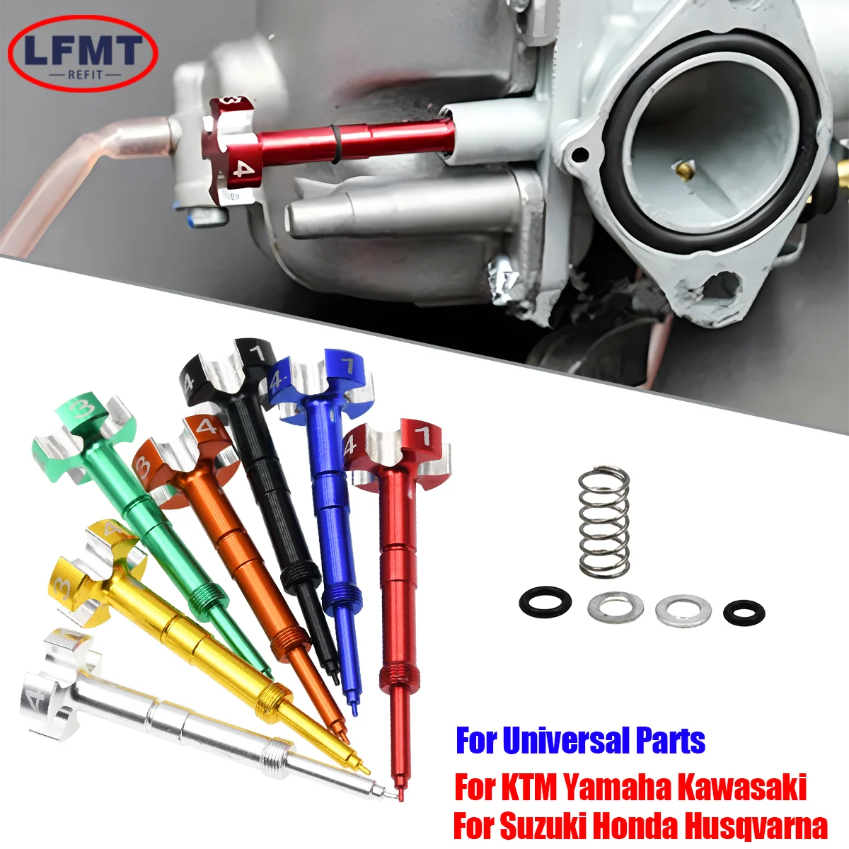 For KTM Honda Yamaha Kawasaki Suzuki Keihin FCR Carburetor Easy Air Fuel Mixture Screw CRF TRX YZF WR WRF KLX KX RMZ 250 450 525