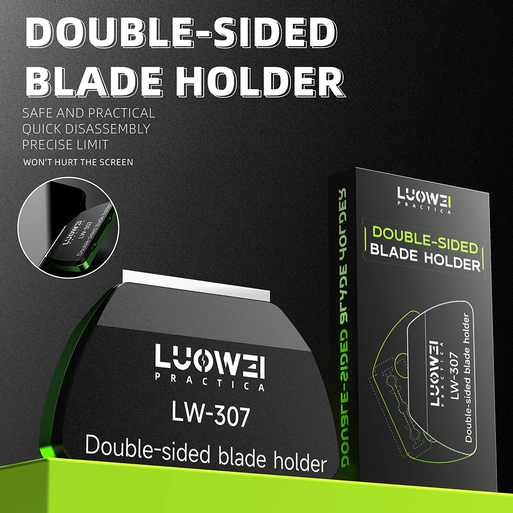 LUOWEI LW-307 Double-sided Blade Holder Clamp for Mobile Phone Repair Screen Motherboard IC Removal Blade Holder Clamp Tool