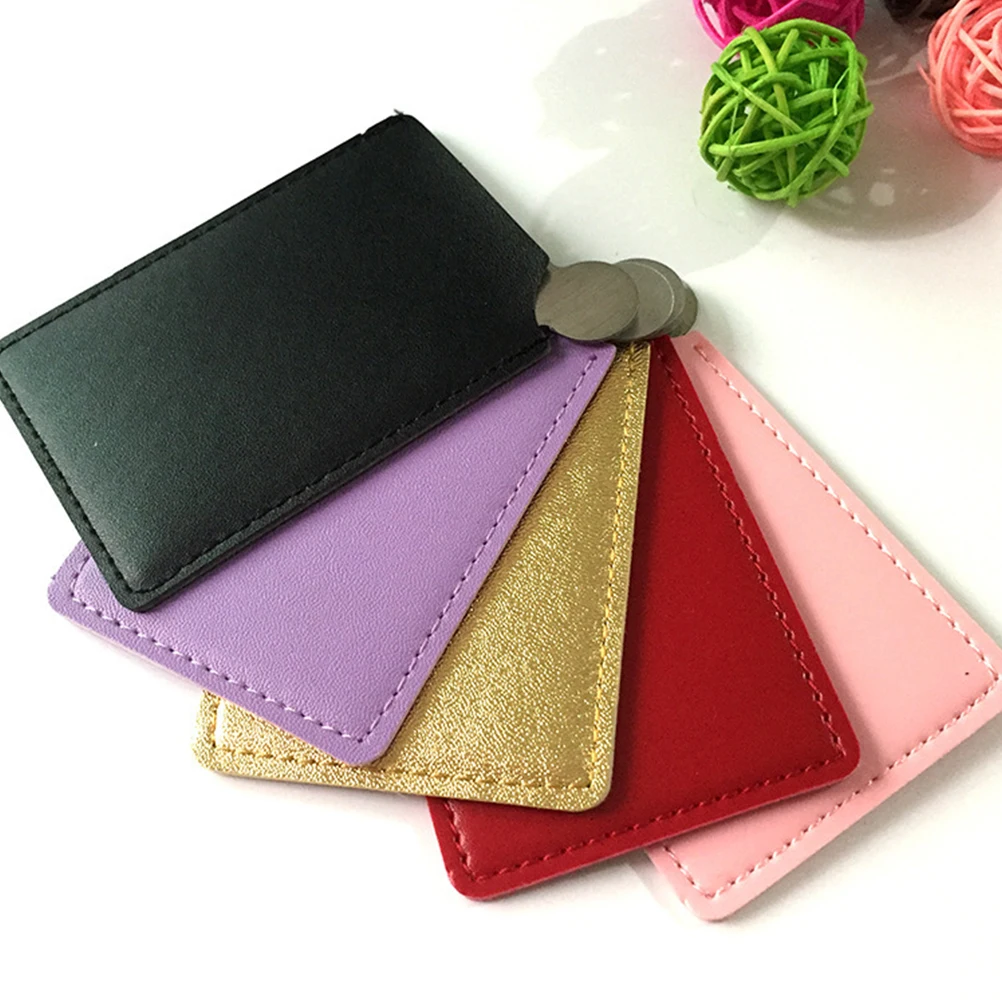 3 قطع مرآة مكياج مدمجة محمولة من الفولاذ المقاوم للصدأ، سطح عاكس عالي الوضوح للسفر للاستخدام اليومي هدية #5