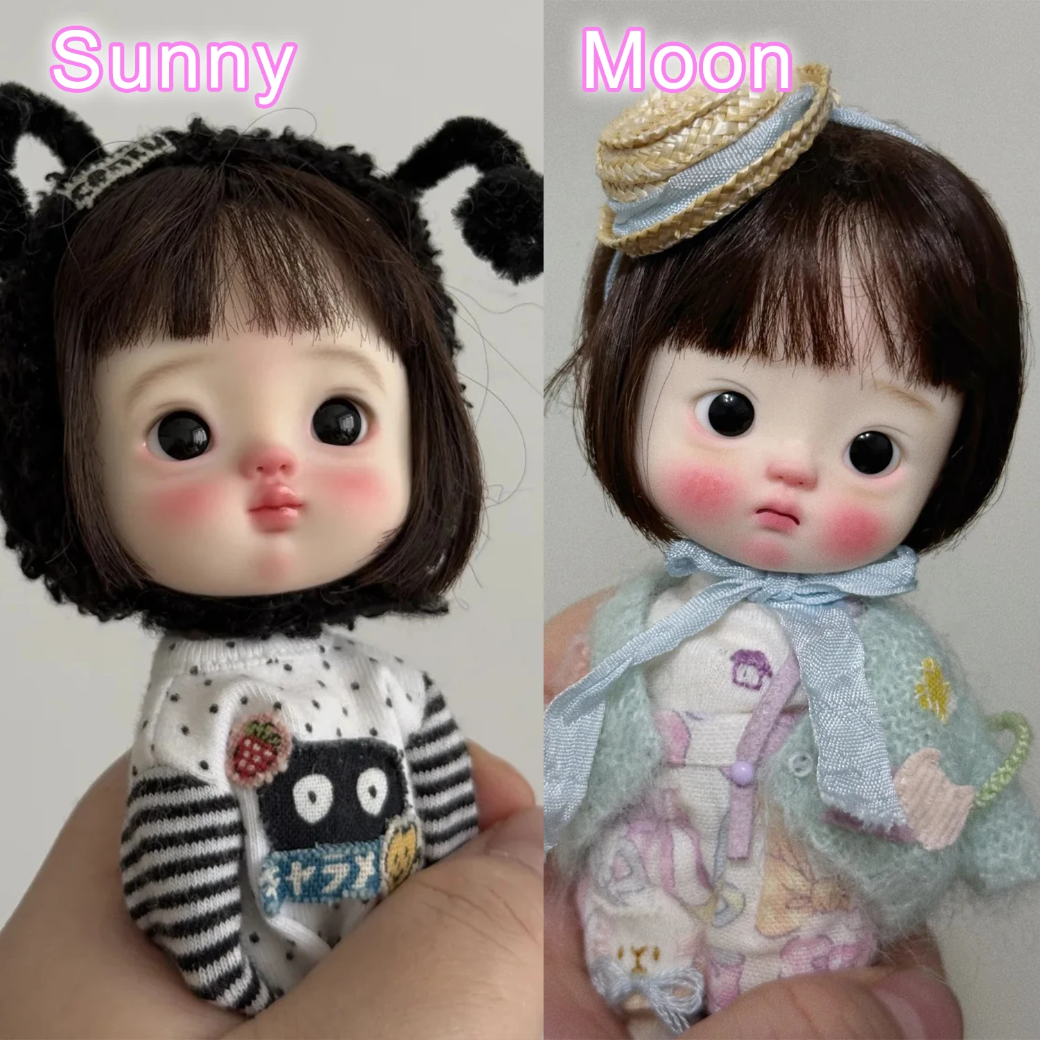 

Кукла BJD 1/8 OB Mini Sunny Moon с большим выражением головы с озорным и аграрным лицом | Аниме-фигурка телесного цвета для коллекционных игрушек