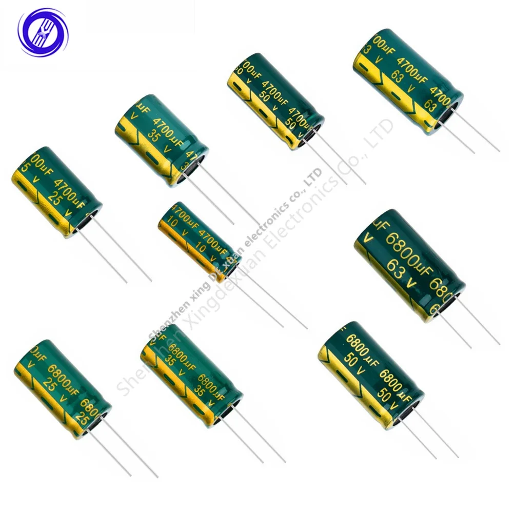 6.3V 10V 16V 25V 35V 50V 400V 450V 1UF 2.2UF 4.7UF 10UF 1000UF 22UF 33UF 47UF 470UF 100UF 220UF Aluminum Electrolytic Capacitor