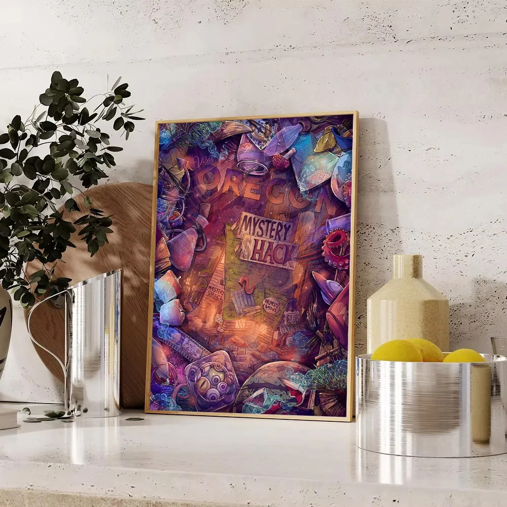 Mystical Realm Canvas Art Fantasy Landscape Wall Decor Gothic Dark Art Surrealism Home Decor Gift Unique Painting