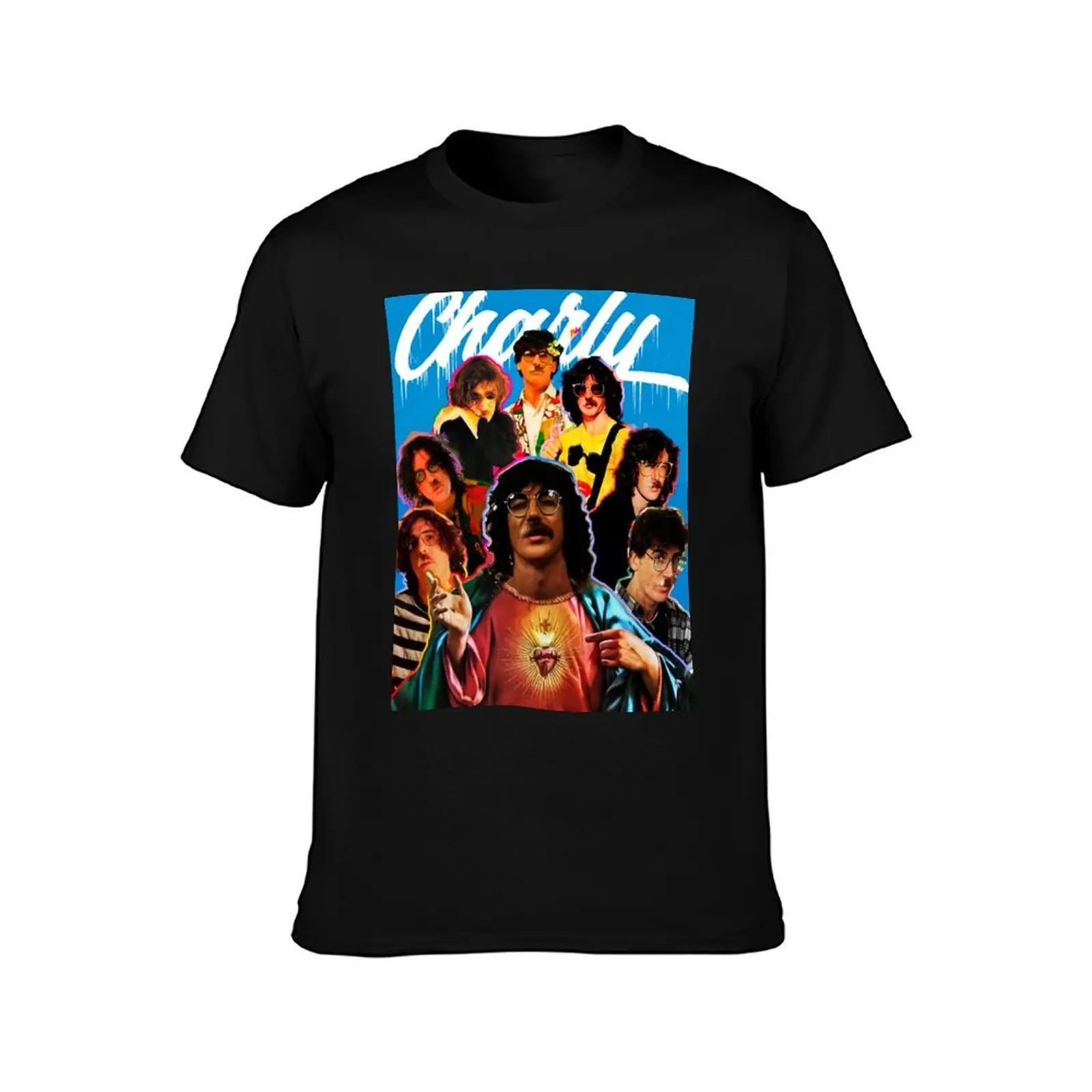 Charly Garcia Collage blue T-Shirt cotton t shirts man 100% t shirt man designer t shirts cotton 100% T-Shirt