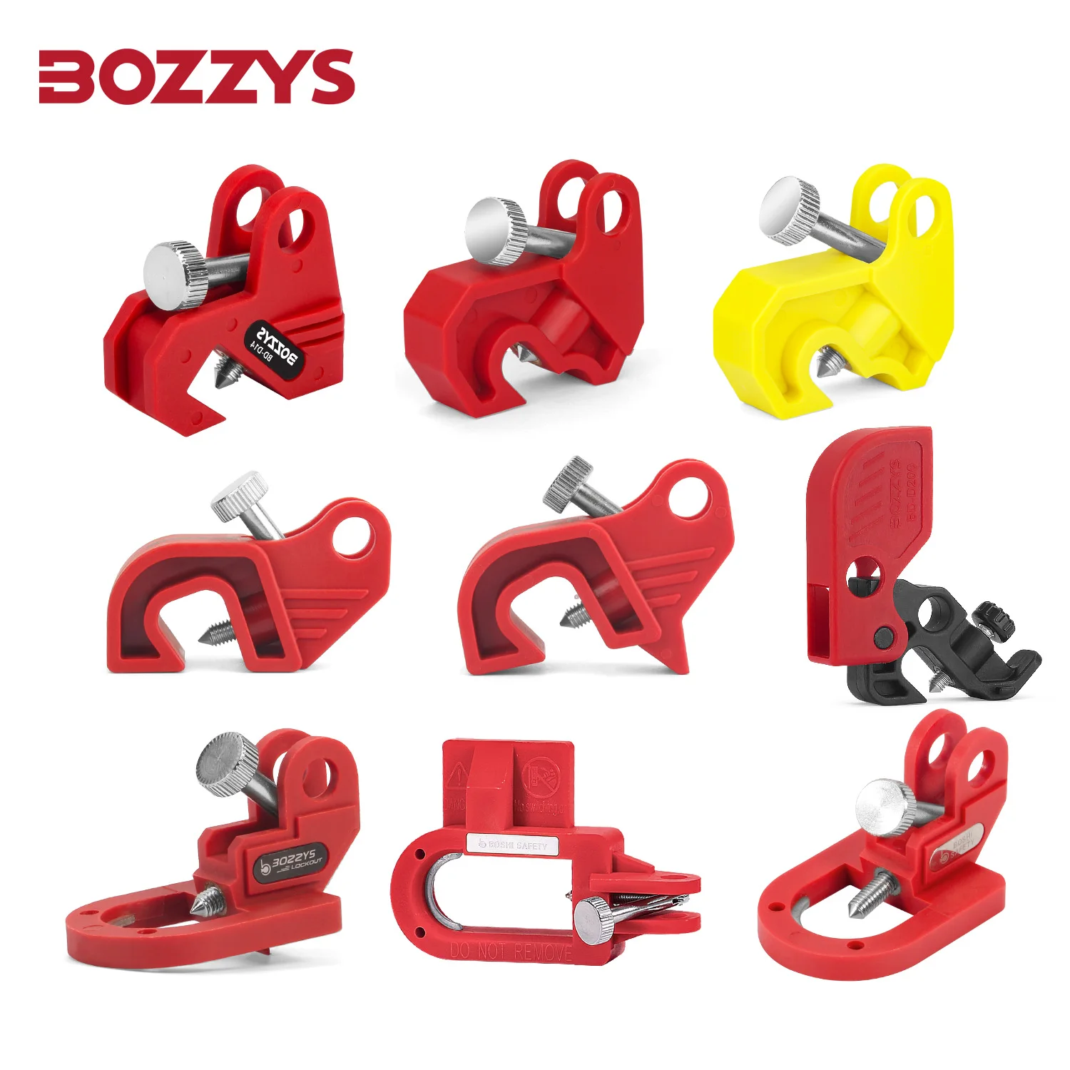 

BOZZYS Multifunctional Circuit Breaker Lockout for Miniature or Medium Breaker Lcokout Tagout Safety Electrical Isolation