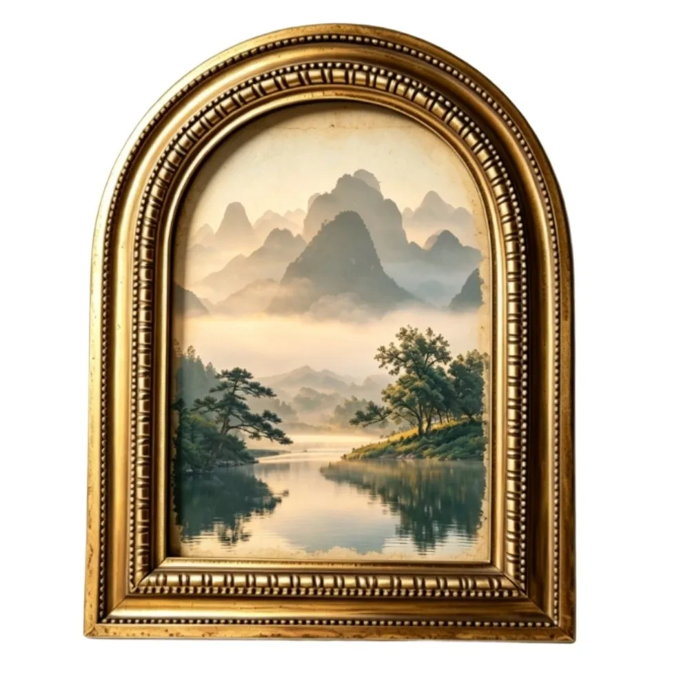 Arch-Top Resin Picture Frame Suited for Displaying Memories in For Homes with Transitional or Eclectic Styling