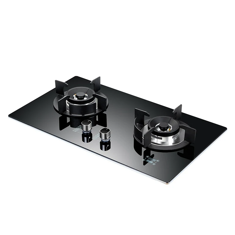 

DC330 Gas Stove Household Desktop Embedded Double Stove Natural Gas Liquefied Gas Stove/Toughened Glass Panel