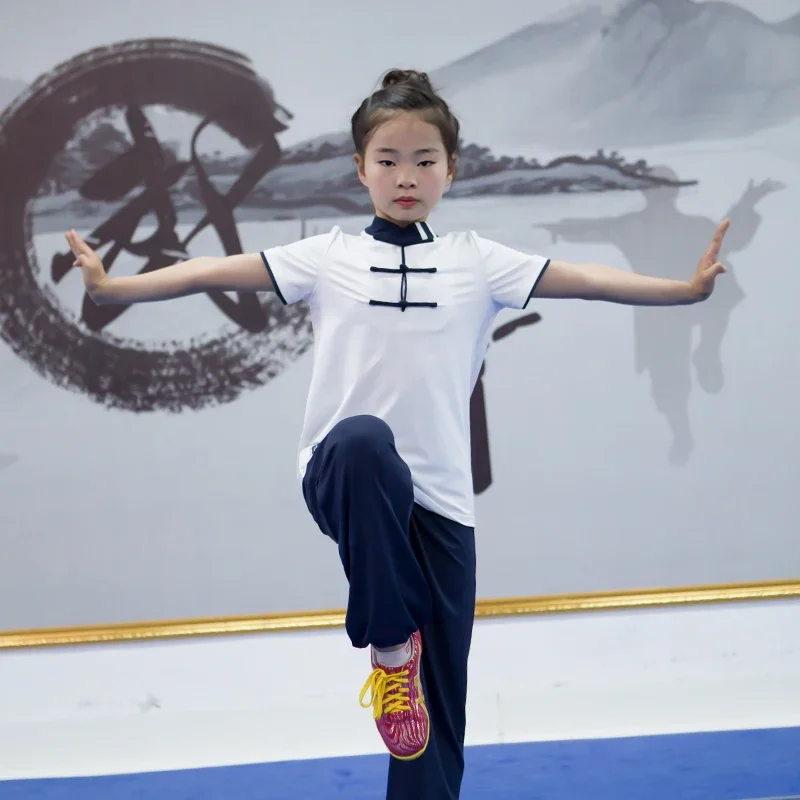 Summer Adults And Children Elastic Wushu Clothing Kung Fu Dress Tai Chi Clothes Martial Art Uniform Kun Master 2023 New Style