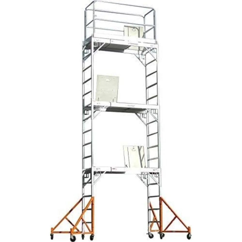 Suporte Giratório de Aço de 33 polegadas para Andaimes Estilo Baker de 18 pés - Conjunto com 4 Peças