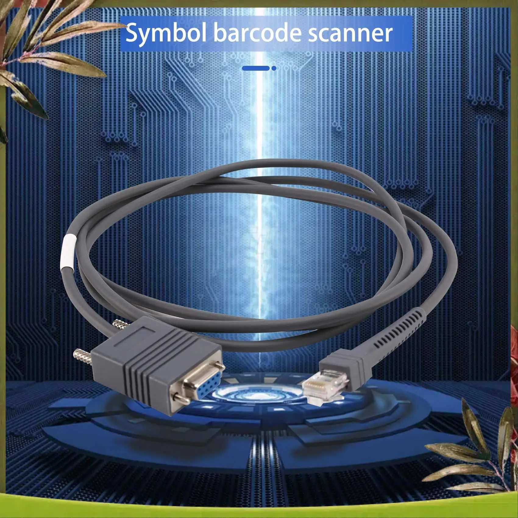 

ABDW-LS2208 RS232 Serial Cable CBA-R01-S07PAR For Symbol Barcode Scanner LS2208 6.5 Feet