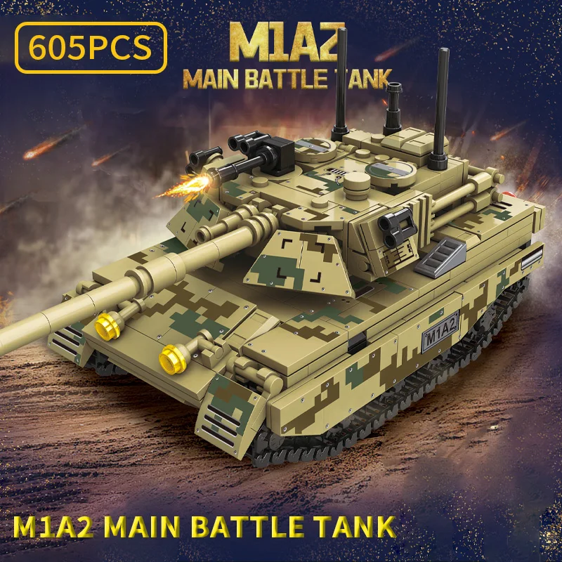 Puzzle Toys Machine Model Tank Building Blocks Kit Vehicle Bricks Children Intelligence Assembled Toys For Boys Christmas Gifts