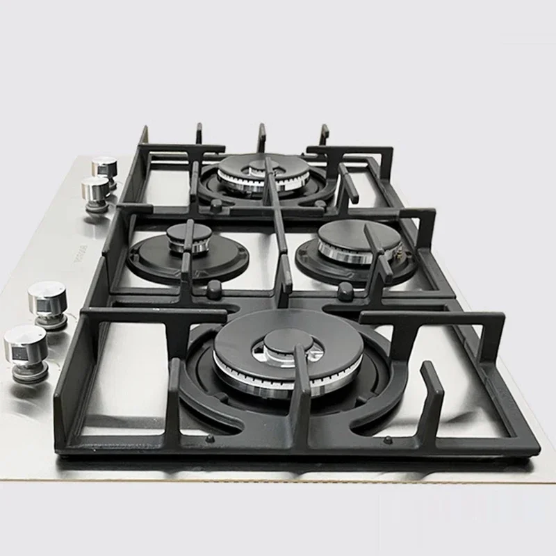 Four-burner gas/coal stove Built-in household natural gas stove European stainless steel gas stove