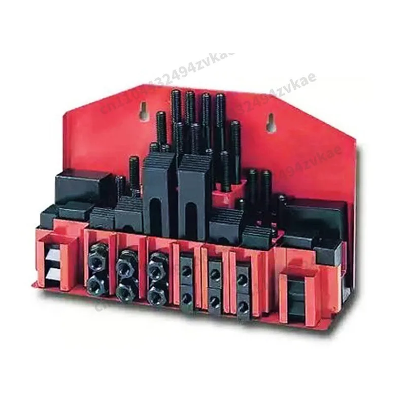 BB M10 Milling Machine Combination Platen Mold Parts 58PCS/Set Milling Machine Pressure Plate Universal Clamp Group Code Iron