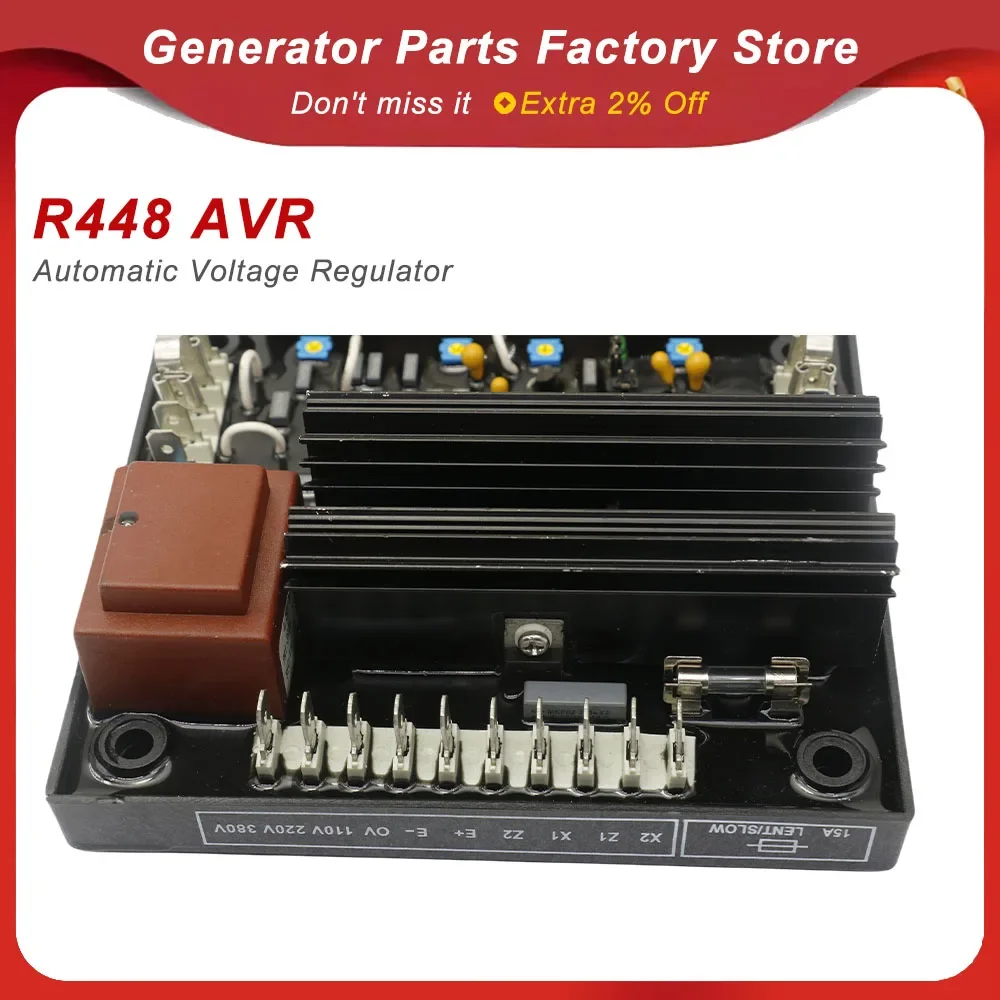 Hot Sales R448 Power Generator AVR Automatic Voltage Regulator Stabilizer AC Control Module Leroy Somer Desel Genset Spare Parts