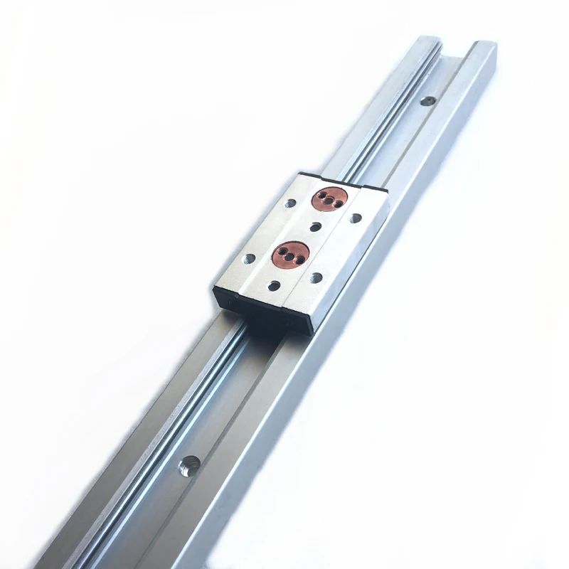 1Pc Double Axis Roller Linear Guide SGR15N L500mm +1Pcs SGB15UU Block Multi  Core linear Motion Slide Rail Aluminum Guide