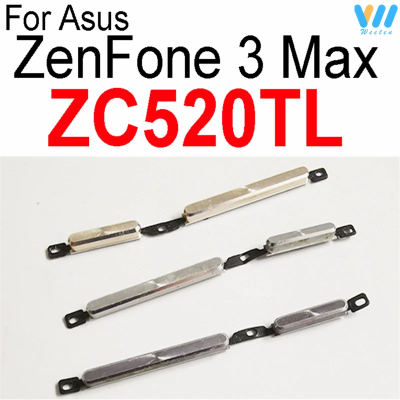 Power Volume Buttons For Asus Zenfone 4 2 Laser 5.5/3 Max/4 Max Pro/ 4 A400CG ON OFF Power Volume Side Buttons Switch Keys Parts