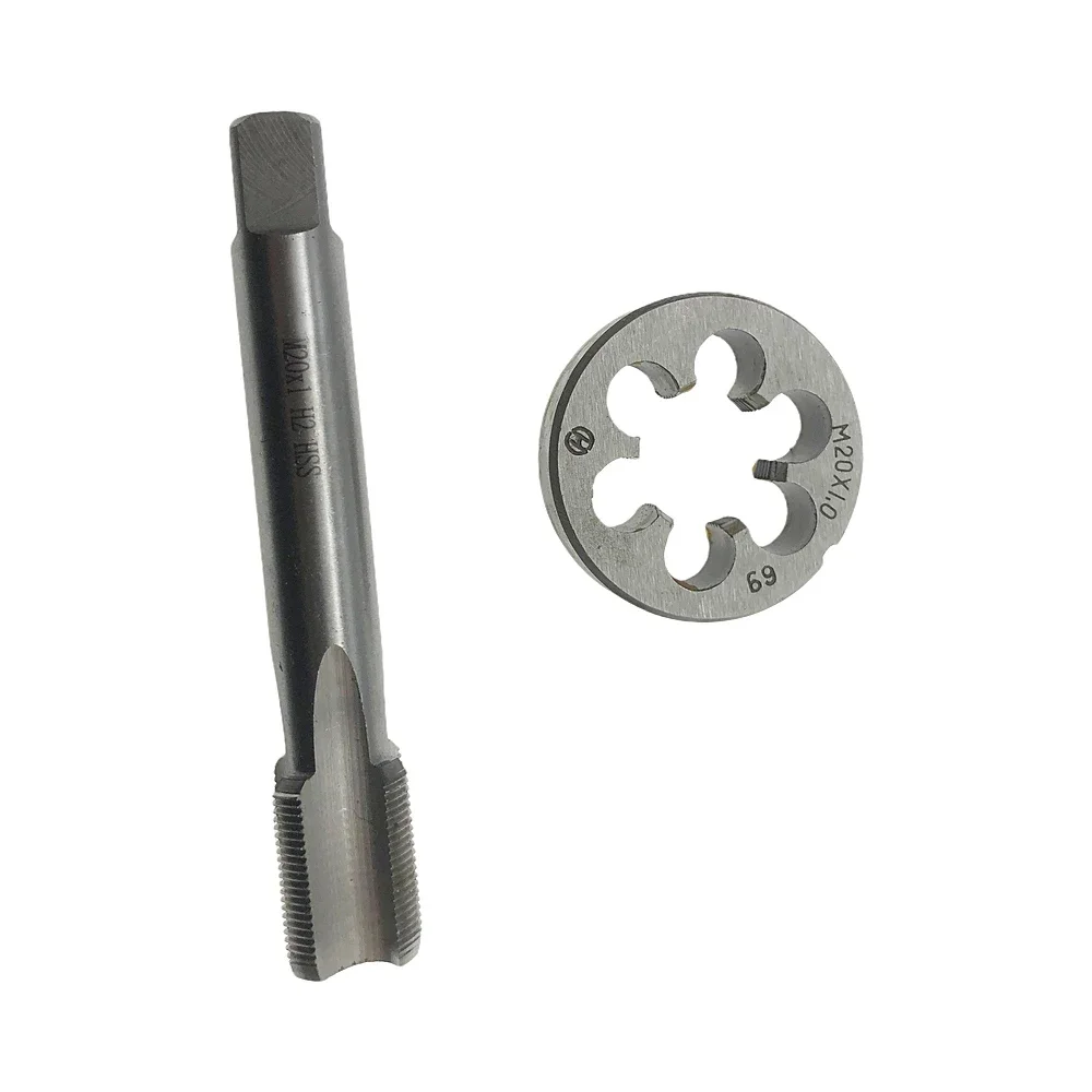 M20x1 Tap and Die RH Threading Tool M20 X 1.0 Metric Thread Tap Die Right Hand HSS M20 X 1.0 Tap Die Set Hand Tools