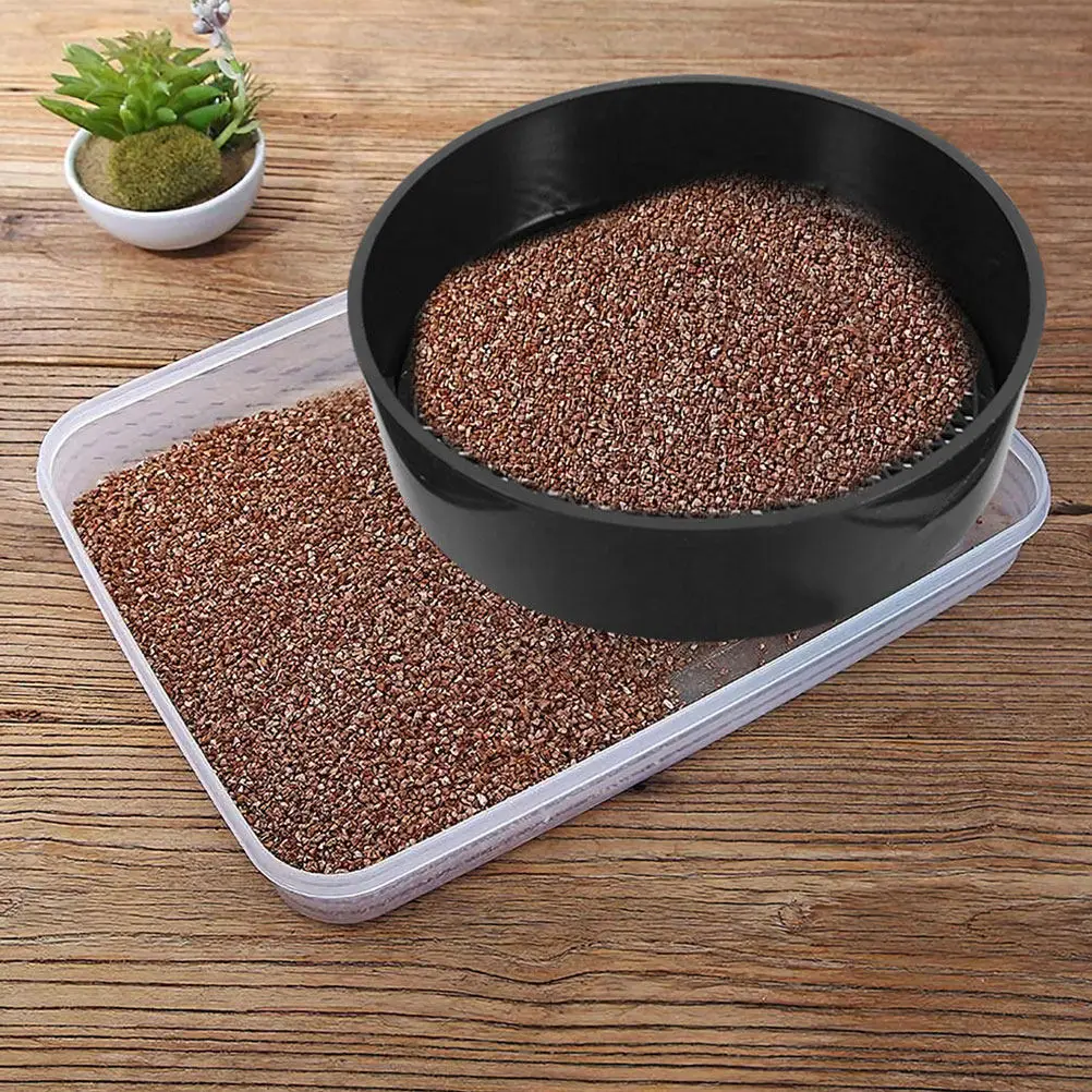 Garden Soil Sieve Set Handheld Plastic Sifter with Interchangeable Mesh Screens for Potting Sand and Rocks