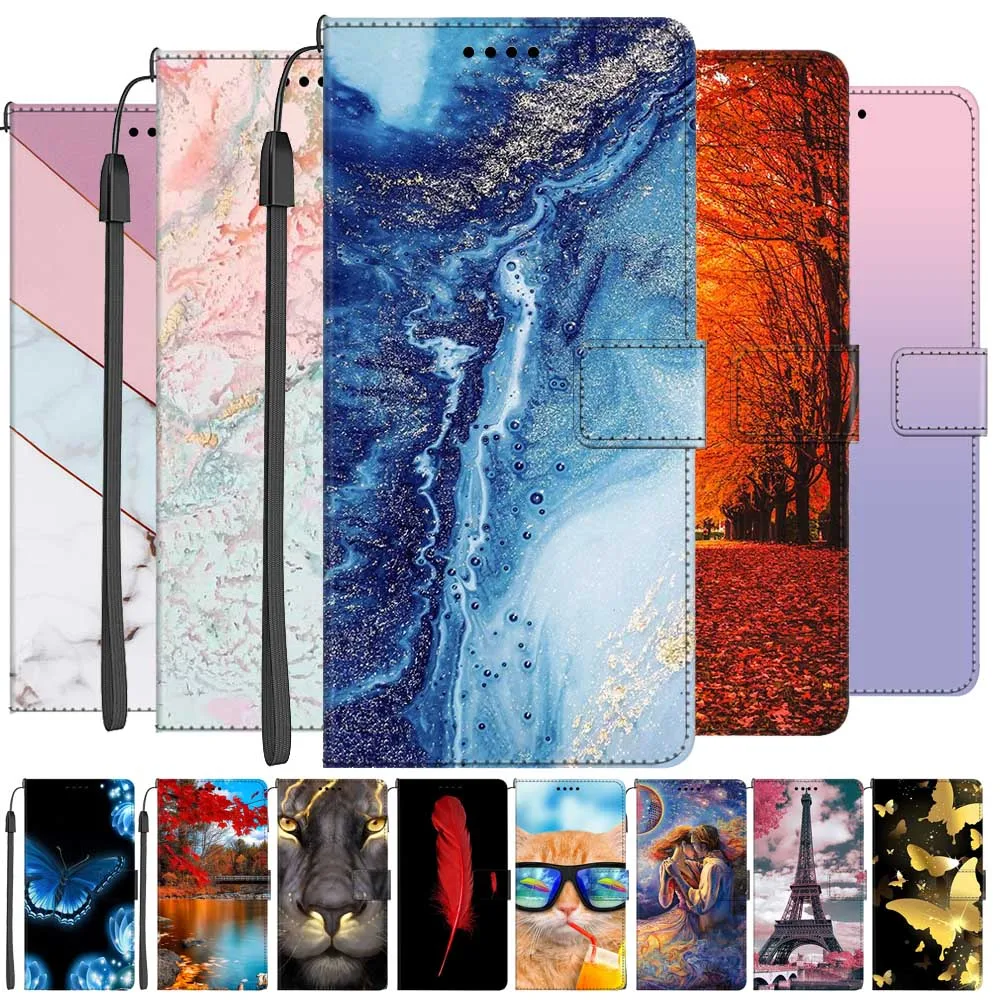 

Чехол-книжка-кошелек для POCO X7 PRO 5G, чехол с рождественским мраморным дизайном, кожаные сумки для телефона для POCO X7 5G, чехол-подставка POCOX7 X7PRO