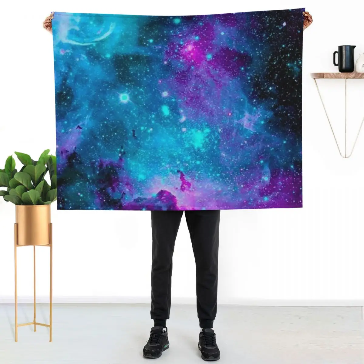 

Galaxy 4 Throw Blanket Warm Comfortable Blanket for Office Napping