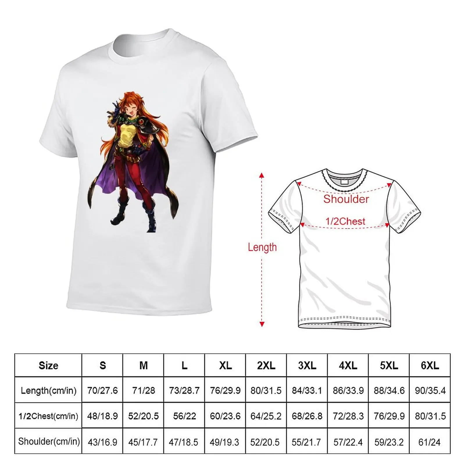 Slayers - Lina Inverse T-Shirt man graphic t shirt man t shirts cotton T-Shirt