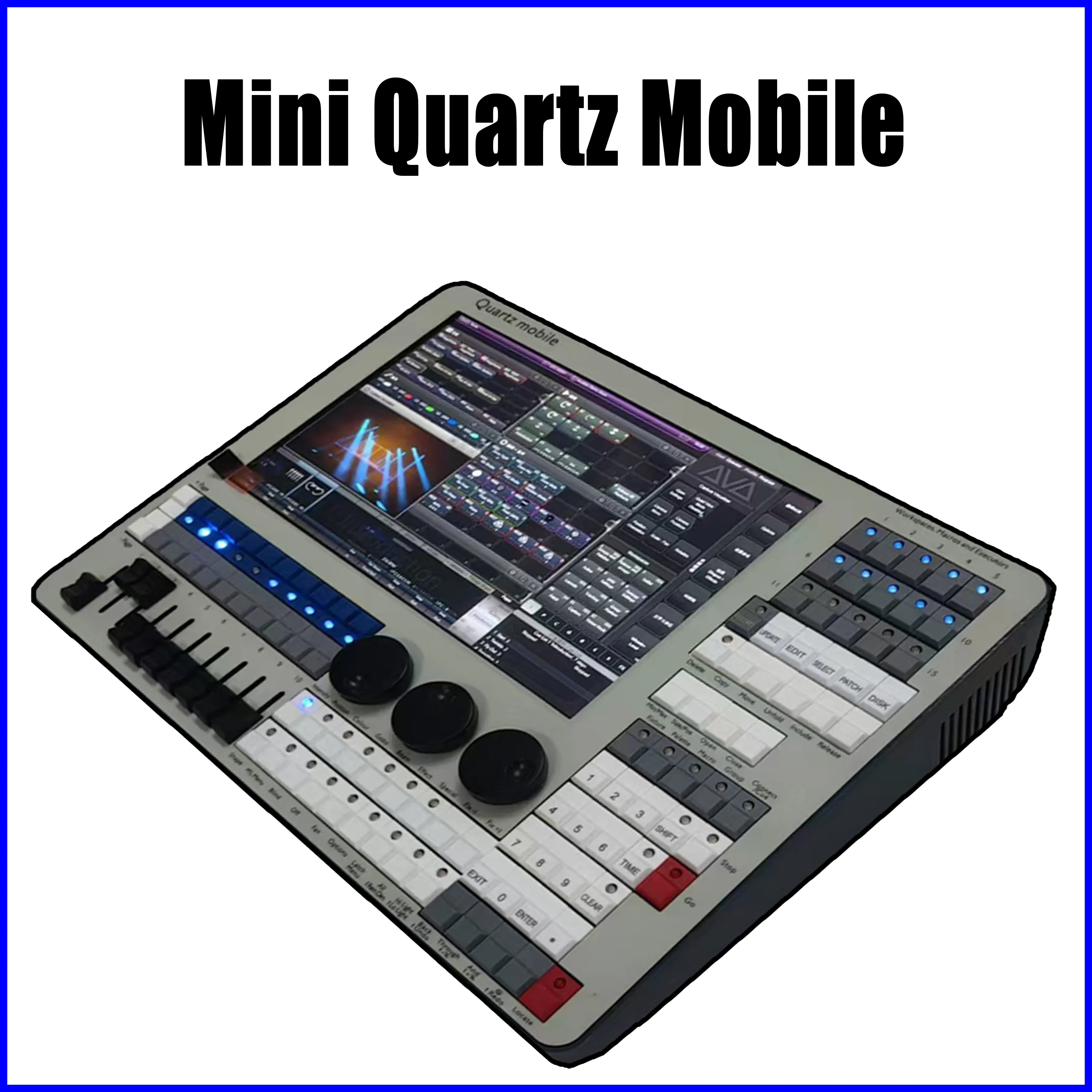 Mini Quartz Mobile Titan DMX Console, Stage Lighting Controller, Console Stage Lighting Controller Package Airspace Box