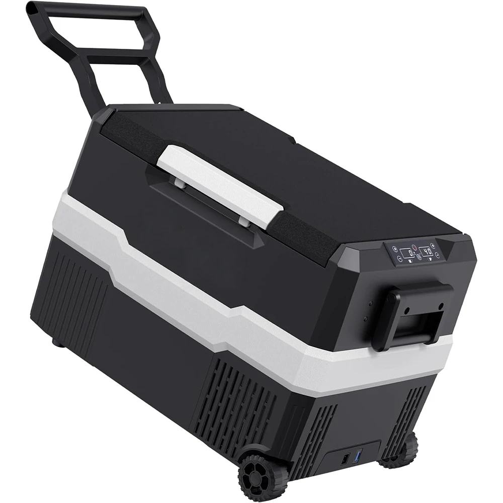 

Портативный автомобильный холодильник ICECO YCD45S7 с двумя зонами, 45 л, для автодомов, на солнечной энергии, с компрессорной системой, 12 В, с колесами, морозильник, льдогенератор