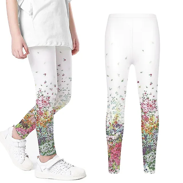 Children\'s Clothing LaceLeggings Personal Fashion Printing Pants