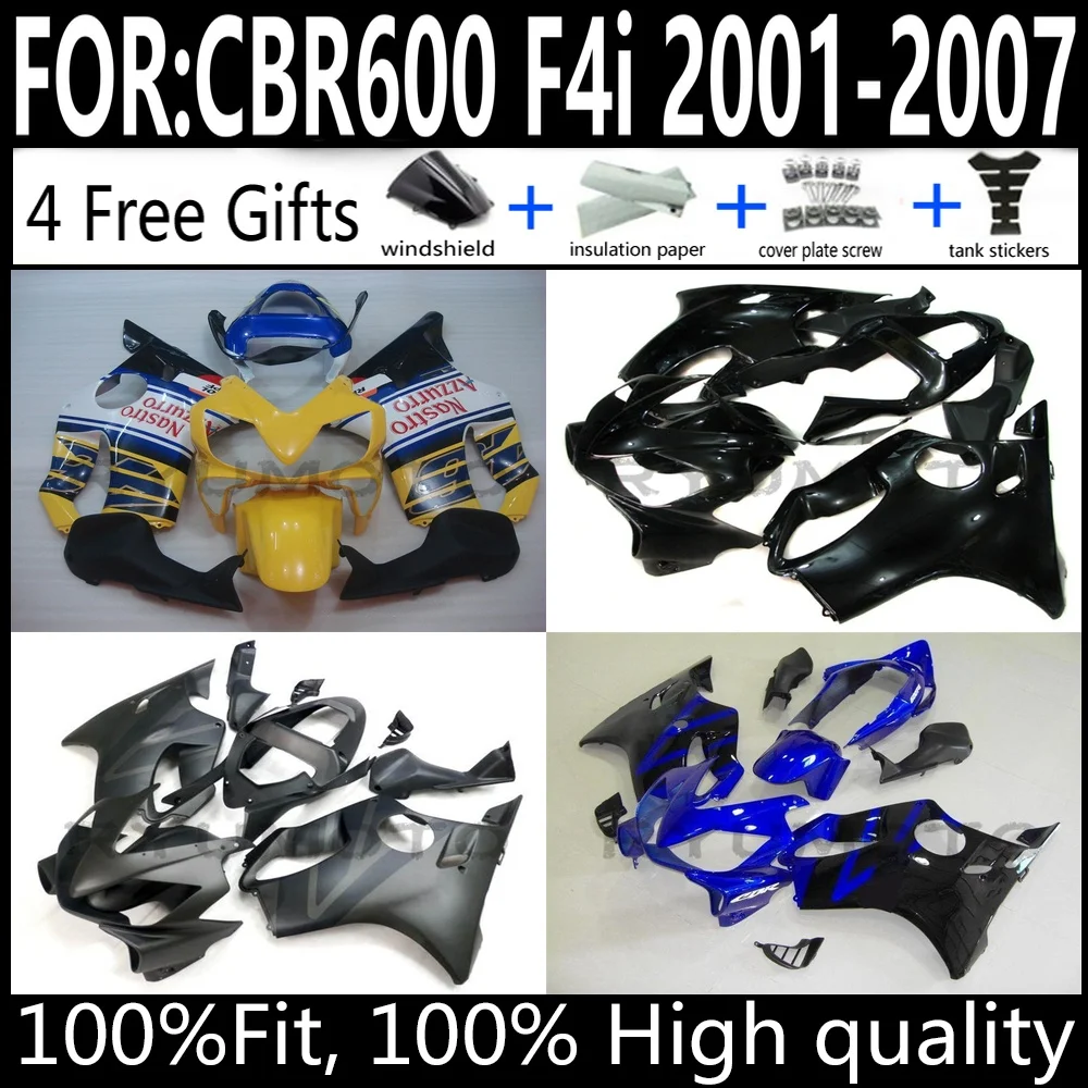 

Injection Molded ABS Fairing Kit For Honda CBR600 F4i 2001-2007 Bodywork Cowling Set High Quality Factory Direct Fitment